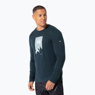 Herren Longsleeve super.natural 2 Pitch blueberry/various