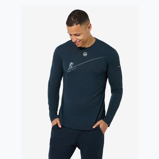 Herren-Longsleeve super.natural HZSG Haute Route blueberry/various