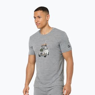 Herren-Shirt super.natural Carski cashmere grey melange/various