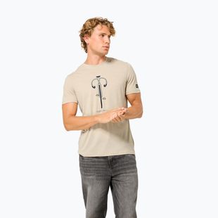 Herren-Shirt super.natural Vintage Bike white pepper/eucalyptus/blueberry