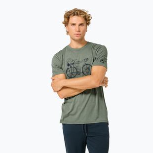 Herren-Shirt Super.Natural Wander Wheel Tee eucalyptus/blueberry