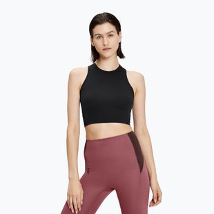 On Movement Crop schwarzes Damen-T-Shirt
