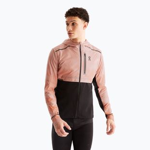 Herren On Weather Lumos Laufjacke woodrose/schwarz