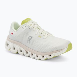 Damen On Cloudflow 4 weiß/sand Laufschuhe