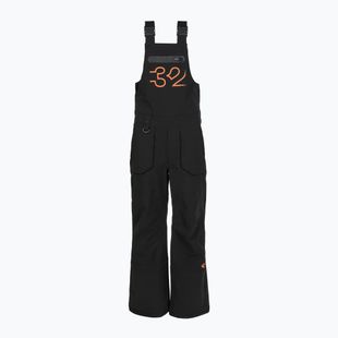 Kinder-Snowboardhose ThirtyTwo Basement Bib black/orange