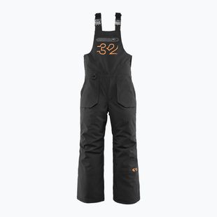 Kinder-Snowboardhose ThirtyTwo Basement Bib black/orange