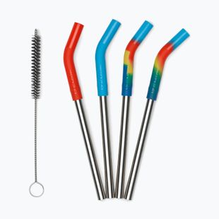 Trinkhalme KLEAN KANTEEN Straw 8 mm Short 4 pcs. multi colored