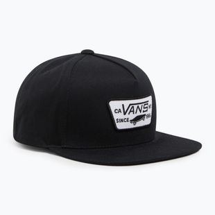 Herren Vans Full Patch Snapback Kappe echt schwarz