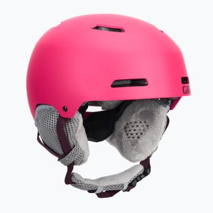Skihelm Kinder Giro Crue matte bright pink