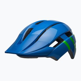 Bell Sidetrack II Integrated MIPS Jr Kinder Fahrradhelm glänzend blau/grün