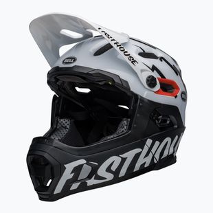 Bell Fahrradhelm FF Super DH MIPS Spherical fasthouse matt glänzend schwarz/weiss