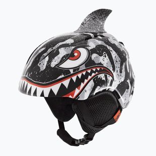 Giro Launch Plus Kinderskihelm schwarz/grau tiger shark