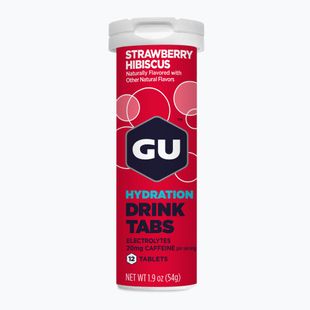 Isotonisches Getränk GU Hydration Drink 12 Tabs Erdbeere/Hibiskus