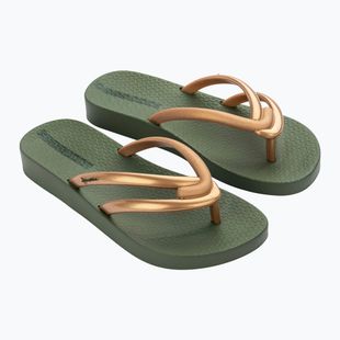 Ipanema Comfy grün/goldene Damen Flip Flops
