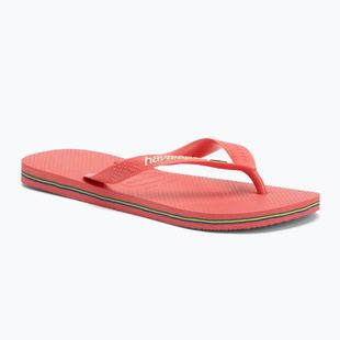 Havaianas Brasil Logo tropische Koralle Flip Flops