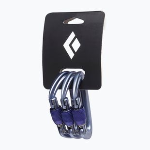Black Diamond Liteforge Screwgate Kletterkarabiner, 3 Stück, gray