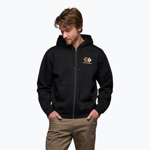 Men's Black Diamond Faded Full Zip Hoody schwarz