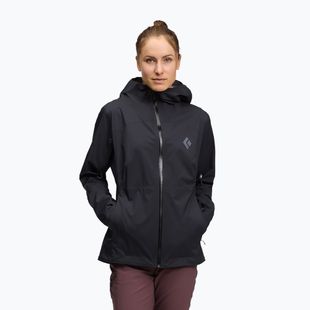 Herren Regenjacke Black Diamond Fineline Stretch schwarz