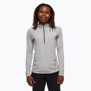 Damen-Trekking-Sweatshirt Black Diamond Alpenglow Pro Hoody zinnfarben