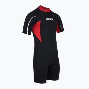 Herren Schwimm-Neoprenanzug SEAC Shorts Relax 2.2 mm black/red