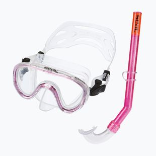 Schnorchel-Set für Kinder SEAC Marina Bis Set pink