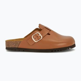 Scholl Fae New Leather Damen Flip-Flops cognac