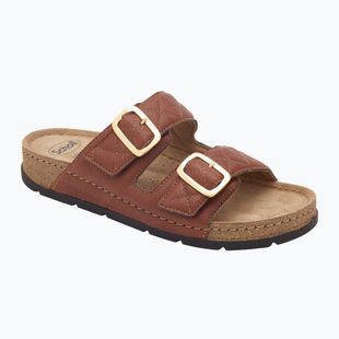 Damen-Flip-Flops Scholl Bora 2 Riemen Med tabak