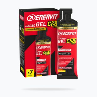 Set Energiegels Enervit Carbo Gel C2: 1Pro 7 pcs x 60 ml cola with caffeine