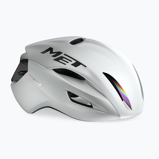 Fahrradhelm MET Manta MIPS white holographic glossy