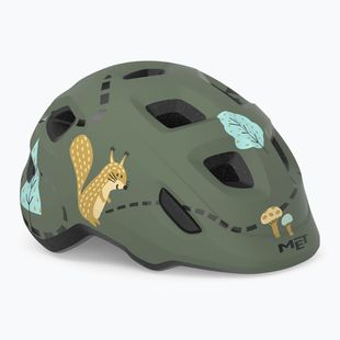 MET Kinderfahrradhelm Hooray grün Wald glänzend