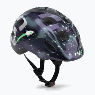 Kinder-Fahrradhelm MET Hooray space glow in the dark