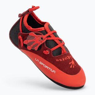 Kletterschuhe Kinder La Sportiva Stickit chili/ poppy