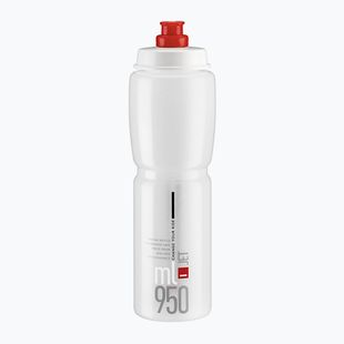 Elite Jet Fahrradflasche 950 ml klar/rot Logo
