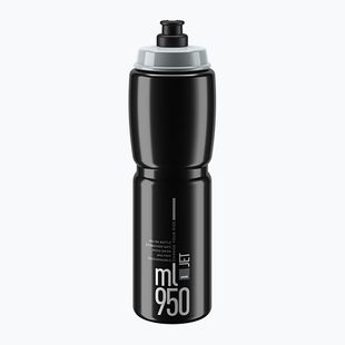Elite Jet Fahrradflasche 950 ml schwarz/grau Logo