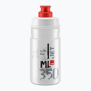 Elite Jet Radflasche 350 ml klar/rot Logo