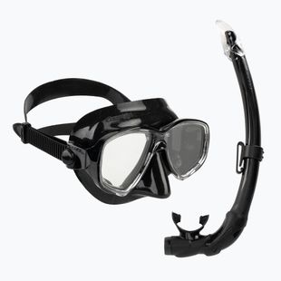 Cressi Marea + Gamma schwarzes Tauchset