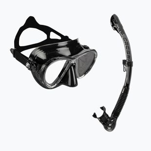 Cressi Big Eyes Evolution Tauchset + Alpha Ultra Dry Maske + Schnorchel schwarz WDS337550