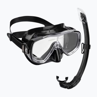 Cressi Onda + Mexico Tauchset Maske + Schnorchel schwarz DM11155