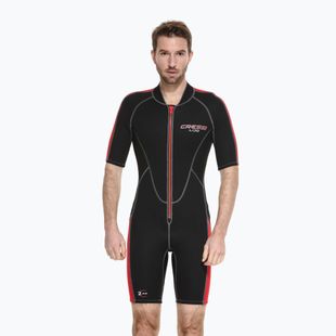 Cressi Lido Shorty 2 mm Herren Neoprenanzug schwarz/rot