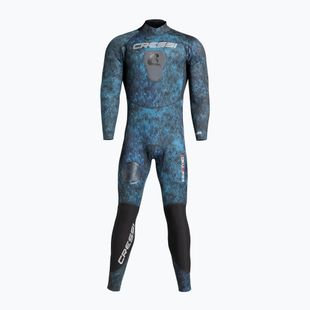 Herren Cressi Tokugawa Einteiler 3 mm camo blau schwimmen Neoprenanzug