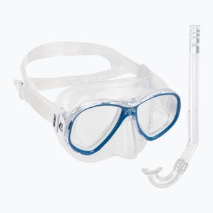 Cressi Kinderschnorchelset Perla Jr Maske + Minigringo Schnorchel klar blau DM101220