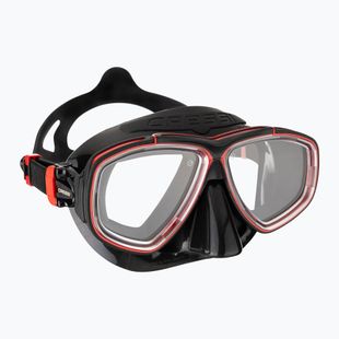 Cressi Prisma Tauchmaske schwarz/rot