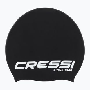 Cressi Loira Long Hair Badekappe schwarz/weiß