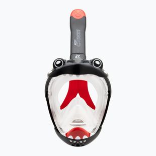 Schnorchelmaske Kinder Cressi Kiddy Full Face Jr black/clear/red