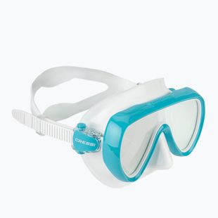 Damen-Tauchmaske Cressi Honey 420 UV white/aquamarine/blue/orange