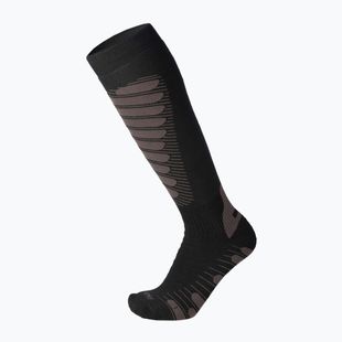 Skisocken Mico Heavy Weight Superthermo Primaloft Merino Ski nero grigio
