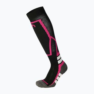 Skisocken für Kinder Mico Medium Weight Warm Control Ski nero/fucsia