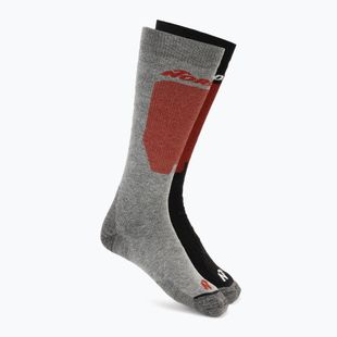 Skisocken Nordica Uni 2.0 2 pary grey/ red+black/ red