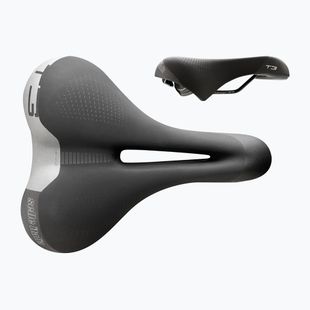 Fahrradsattel Selle Italia Sportouring T 3 Flow, Fec Alloy Rail, Soft-Tek, Light Gel black