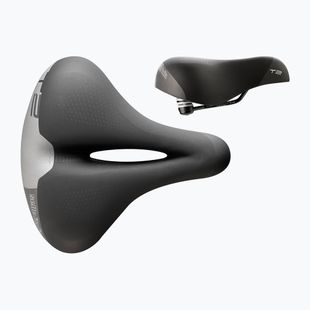 Fahrradsattel Selle Italia Sportouring T 2 Flow, Fec Alloy Rail, Soft-Tek, Light Gel black